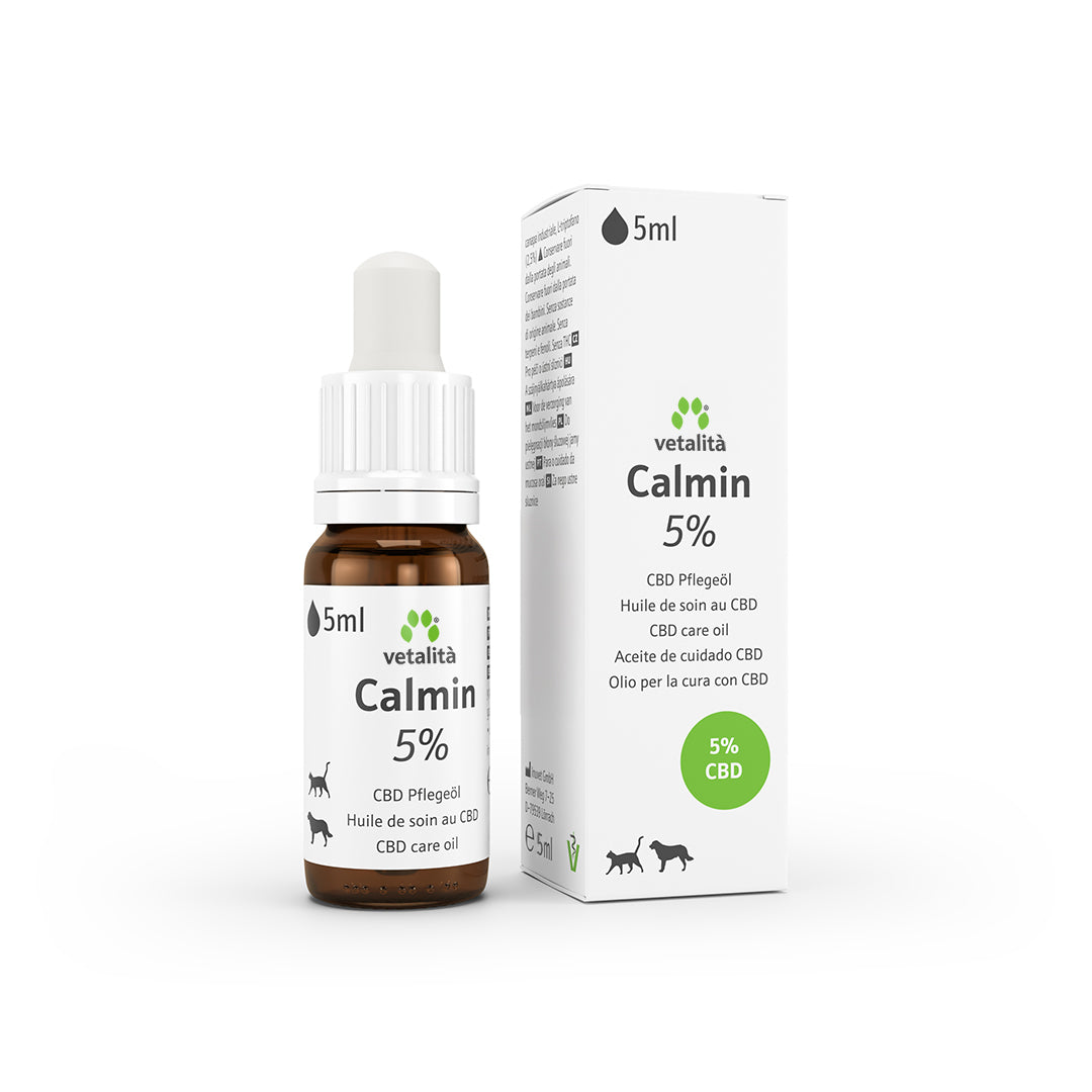 Calmin olio per la cura con CBD al 5%		